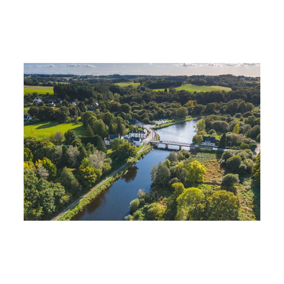 ©Thibault Poriel-LBST - Quistinic, Vue sur le Blavet autour de l'Ecluse Sainte-Barbe (Morbihan)