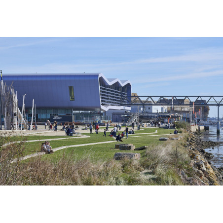©y.zedda - LBST - La cité de la Voile Eric Tabarly, conçue par l'architecte Jacques Ferrier à Lorient La Base (Morbihan) ©y.zedda - LBST - La cité de la Voile Eric Tabarly, conçue par l'architecte Jacques Ferrier à Lorient La Base (Morbihan)
