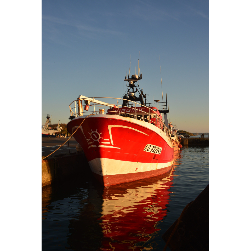 Bateau de pêche amarré au port de pêche de Keroman, Lorient (Morbihan) - ©Christophe Le Falher - LBST