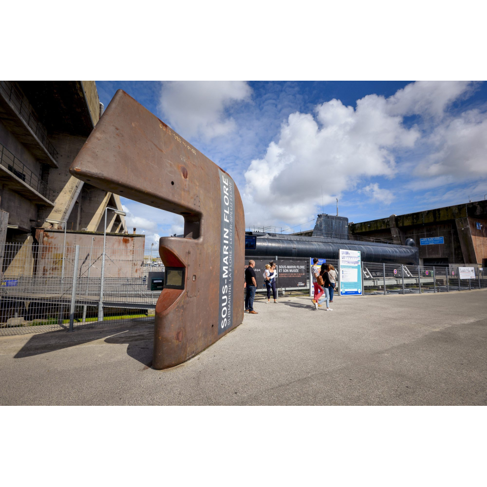 Le sous-marin Flore à Lorient La Base (Morbihan) - ©Emmanuel Lemée - LBST