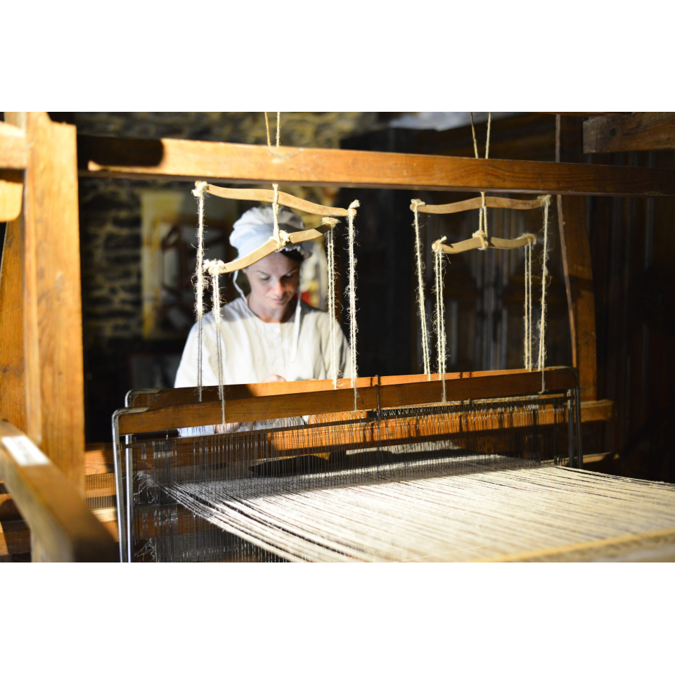 Scène de filage au village de Poul-Fetan à Quistinic (Morbihan) - ©Emmanuel Lemée - LBST