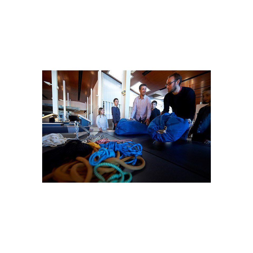 L'espace découverte de la Cité de la Voile Eric Tabarly à Lorient La Base (Morbihan) - ©Sellor