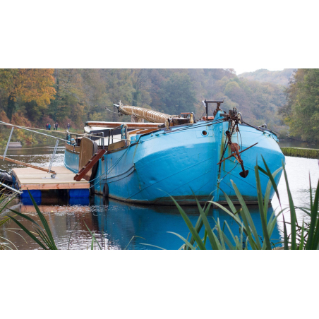 ©Thomas Deregnieaux-LBST - Le Tjalk amarré sur le canal du Blavet (Morbihan) ©Thomas Deregnieaux-LBST - Le Tjalk amarré sur le canal du Blavet (Morbihan)