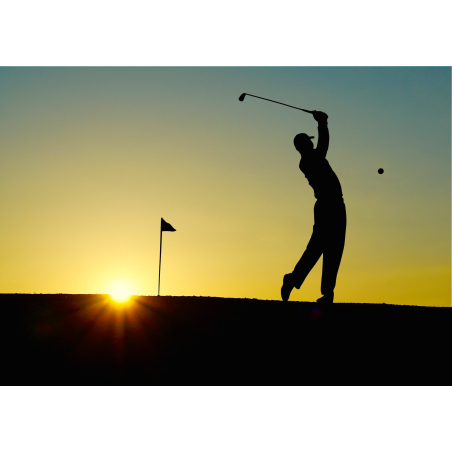 ©Pixabay - Golf au coucher de soleil