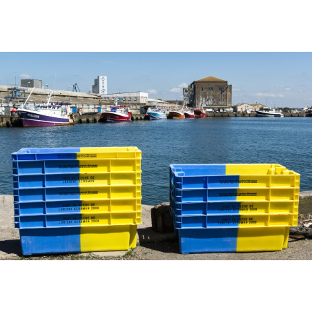 ©Xavier Dubois-LBST - Caisses de criée au port de pêche de Keroman, Lorient (Morbihan)