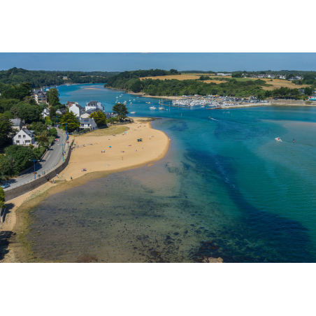 ©Fly - Vue aérienne de l'embouchure de la Laïta, du Pouldu et de Guidel-Plages (Morbihan)