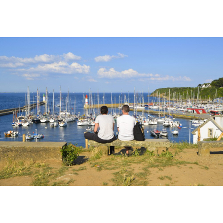 ©E. LEMEE - LBST - Vue sur Port-Tudy à l'île de Groix (Morbihan)