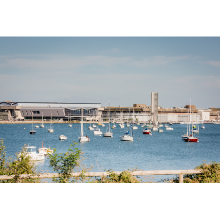 ©Xavier Dubois-LBST - Vue sur le quartier de La Base depuis Larmor-Plage (Morbihan)