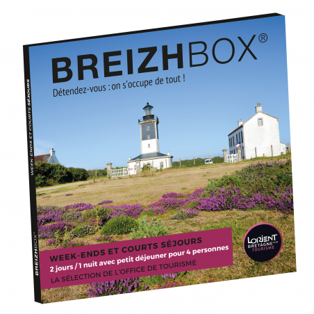 Le coffret-cadeau violet, séjours en Bretagne Sud (Morbihan) - ©Breizhbox