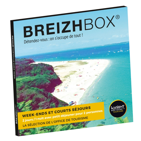 Le coffret-cadeau jaune, séjours en Bretagne Sud (Morbihan) - ©Breizhbox