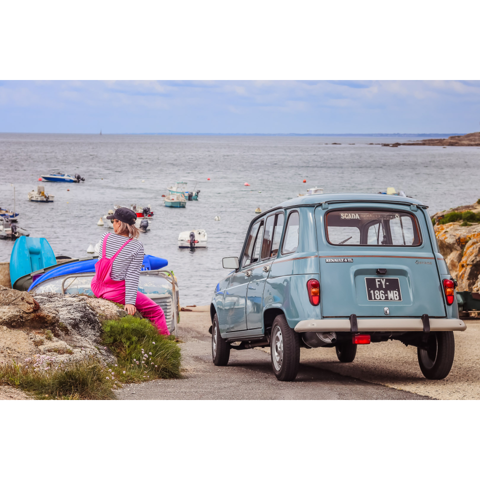 Balade en voiture vintage 4L à Lorient Bretagne Sud (Morbihan) - ©Les Bolides de Tata