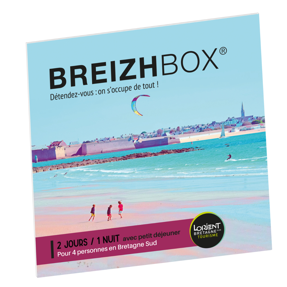 Le coffret-cadeau violet, séjours en Bretagne Sud (Morbihan) - ©Breizhbox