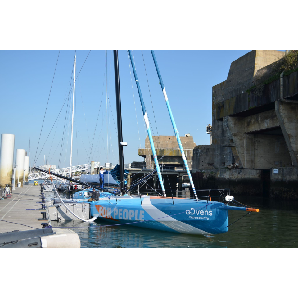 IMOCA, voilier de course au large à Lorient La Base (Morbihan) - ©A. Marcos - LBST