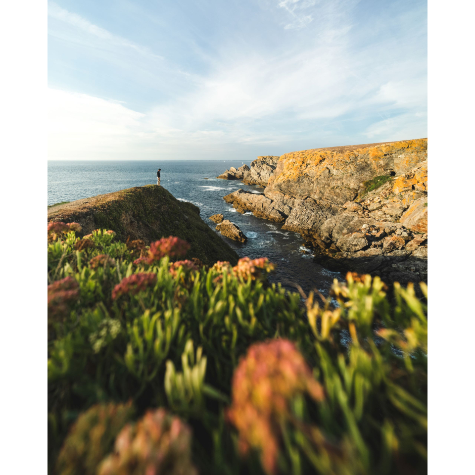 Falaises de la côte sauvage de Pen Men sur l'île de Groix (Morbihan) - ©Thibault Poriel - LBST