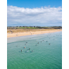 Surfeurs à la plage du Loc'h, spot de surf en Bretagne Sud à Guidel (Morbihan) - ©Thibault Poriel - LBST Surfeurs à la plage du Loc'h, spot de surf en Bretagne Sud à Guidel (Morbihan) - ©Thibault Poriel - LBST