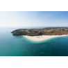 Vue aérienne de la plage des grands sables sur l'Île de Groix (Morbihan) - ©Thibault Poriel - LBST