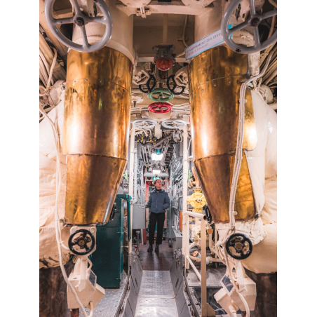 Visite de l'intérieur du sous-marin Flore à Lorient La Base (Morbihan) - ©Lezbroz - LBST