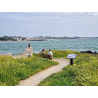 Balade sur la côte de Port-Louis, vue sur la Petite Mer de Gâvres (Morbihan) - ©Julien Audigier - LBST