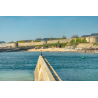 Vue sur les remparts de Port-Louis depuis Gâvres (Morbihan) - ©Thibault Poriel - LBST