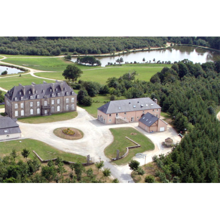 Vue du ciel du Domaine de Manehouarn à Plouay proche Lorient Bretagne Sud Morbihan ©Domaine de Manehouarn