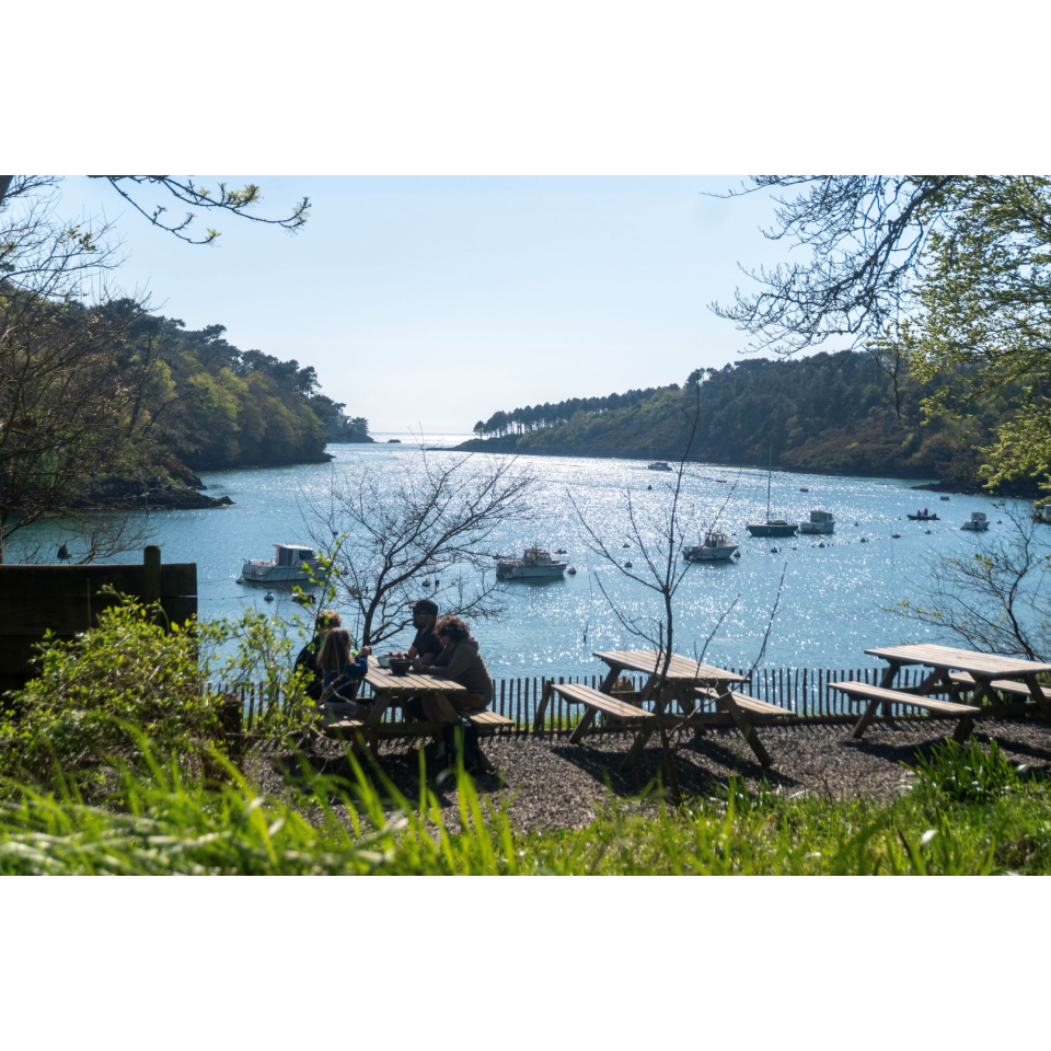 Pique-nique aux Huîtrières du Château de Belon à Riec-sur-Belon (Bretagne Sud) - ©Amélie Quimperlé les rias