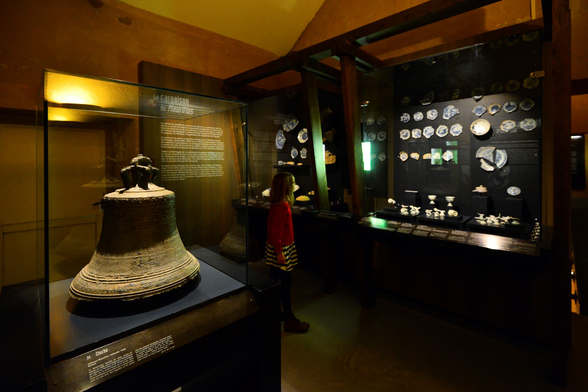 Visite de l'exposition permanente archéologie sous-marine du musée national de la Marine à Port-Louis (Morbihan) - ©Emmanuel Lemée - LBST