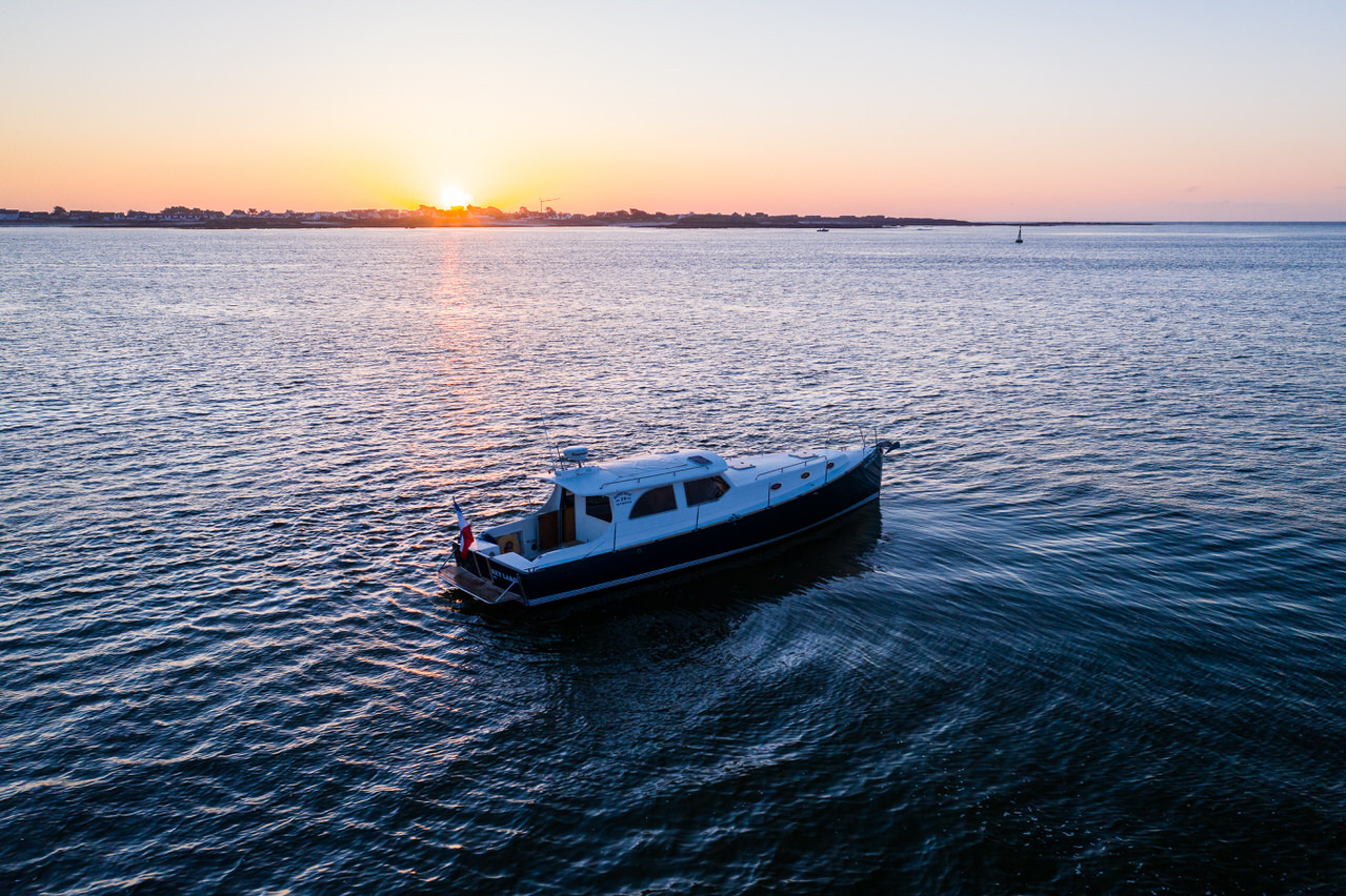 Coucher de soleil entre Groix et Lorient