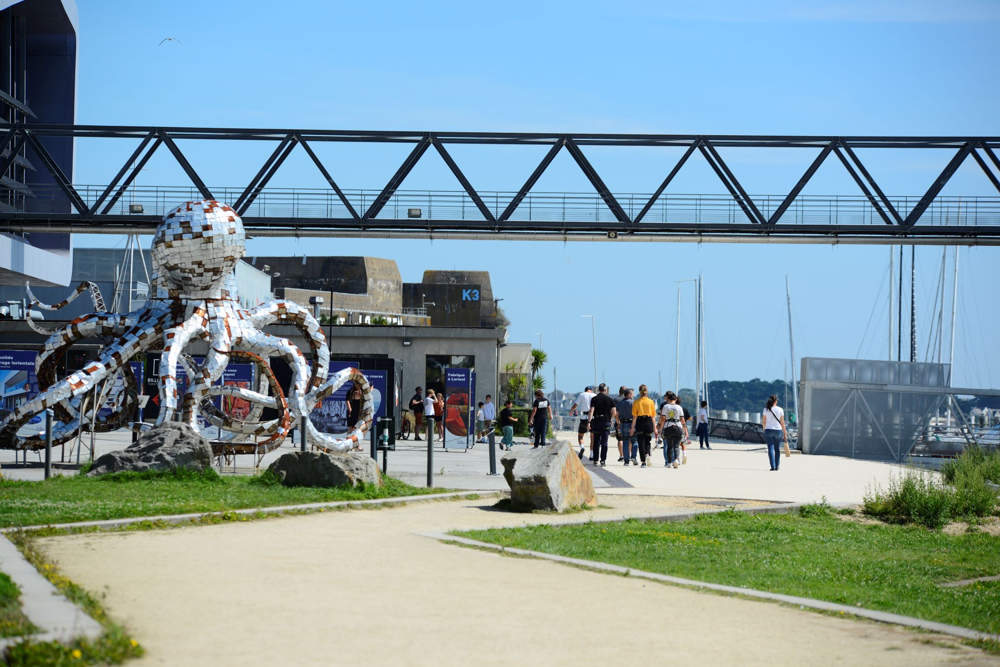Promenade sur les quais de Lorient La Base (Morbihan) - ©Emmanuel Lemée - LBST