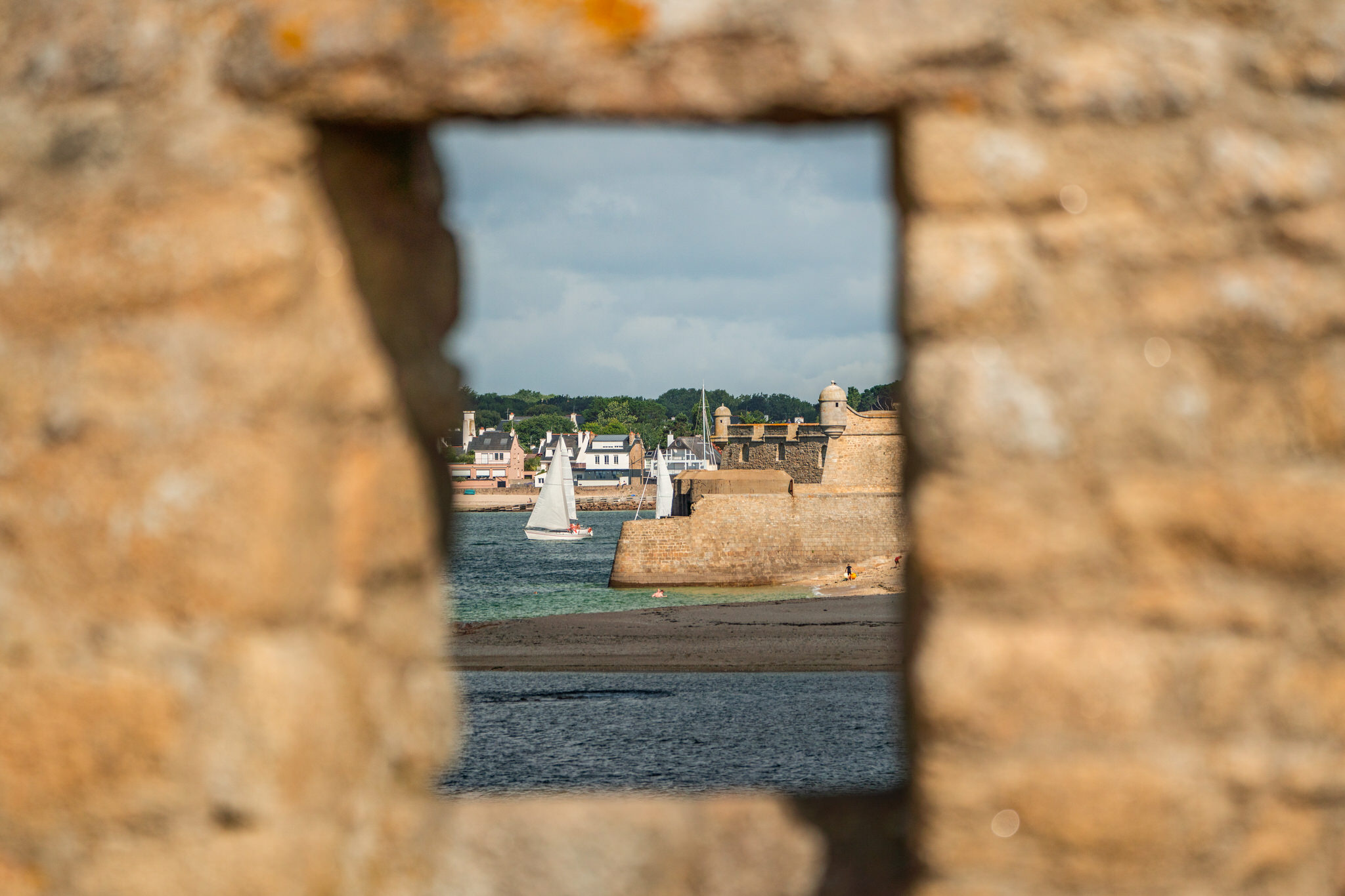 Vue depuis les remparts de Port-Louis (Morbihan) - ©Thibault Poriel - LBST